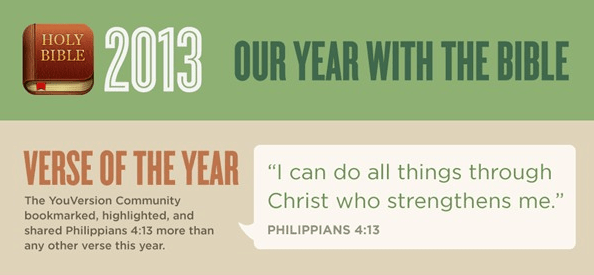 YouVersion - versículo do ano